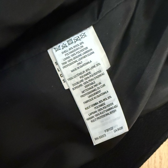 French connection 100% lambskin leather and wool Italian made - Picture 6 of 6